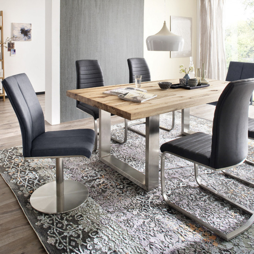 CASTELLO Vad Tömör Tölgyfa Étkezőasztal 220x100cm