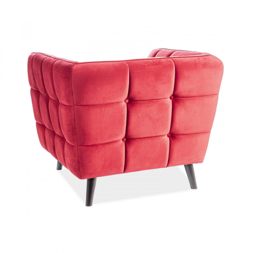 Castello 1 Velvet fotel bordó