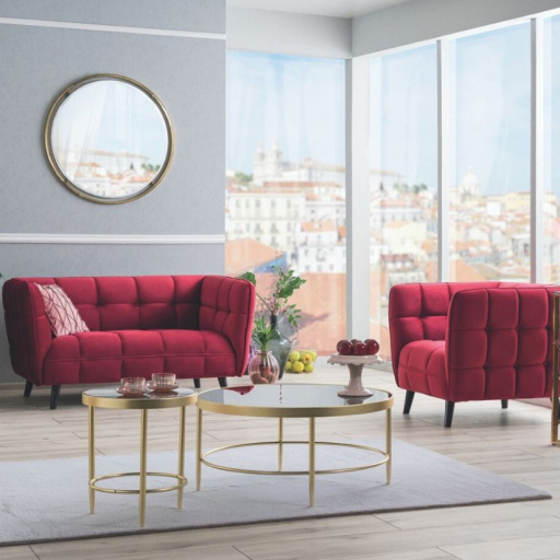 Castello 1 Velvet fotel bordó