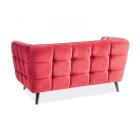 Castello 2 Velvet kétszemélyes kanapé bordó