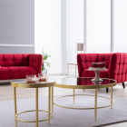 Castello 2 Velvet kétszemélyes kanapé bordó