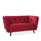 Castello 2 Velvet kétszemélyes kanapé bordó