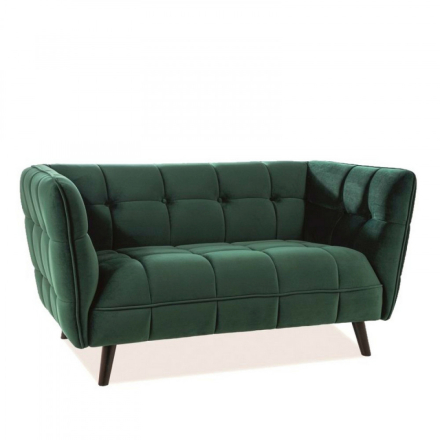 Castello 2 Velvet kétszemélyes kanapé zöld