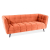 Castello 3 Velvet háromszemélyes kanapé fahéj