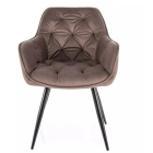 Cherry Velvet étkezőszék cappuccino