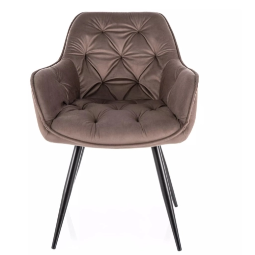 Cherry Velvet étkezőszék cappuccino