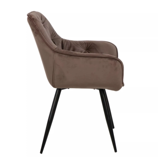 Cherry Velvet étkezőszék cappuccino