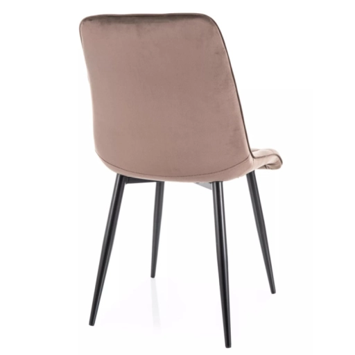 Chic étkezőszék bársony cappuccino