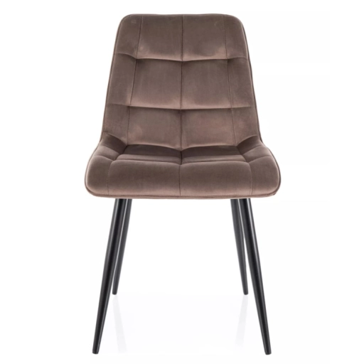 Chic étkezőszék bársony cappuccino