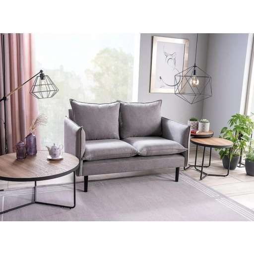 Demeter II dohányzóasztal szett 80cm Dió - Fekete