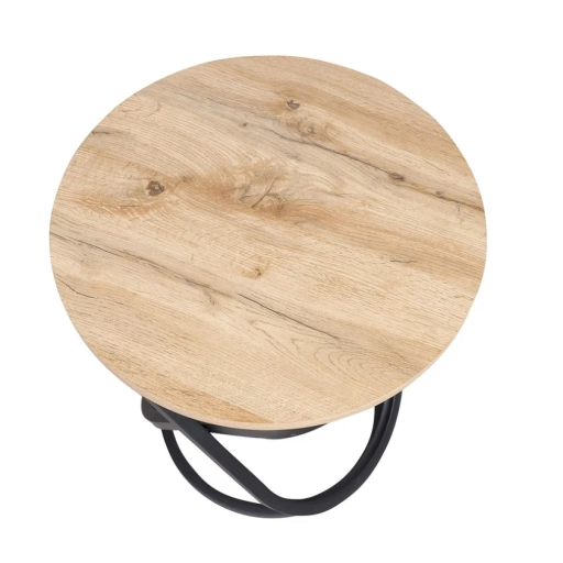 Eos E dohányzóasztal tölgy/fekete 45cm