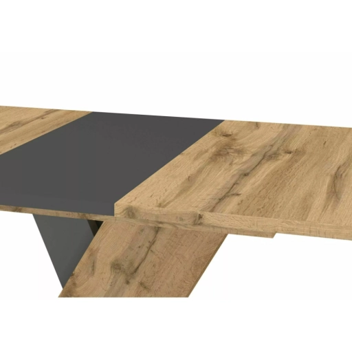 Exel kihúzható asztal tölgy/antracit 140-180cm