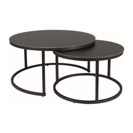 Ferrante D dohányzóasztal szett fekete Ferrante D dohányzóasztal szett fekete