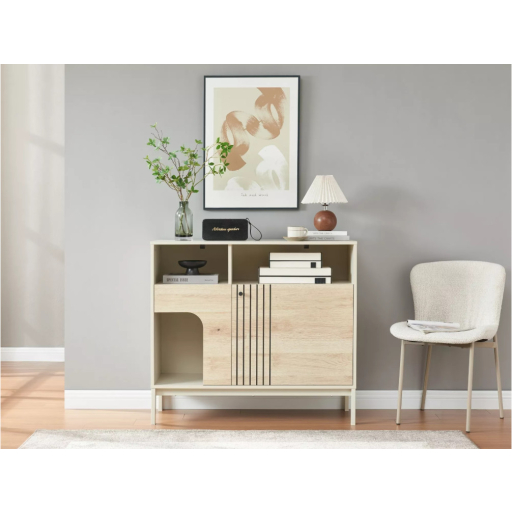 Frost K3 komód alpesi tölgy / törtfehér