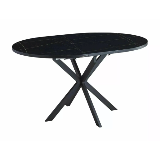 Gaston bővíthető étkezőasztal fekete 100-135cm