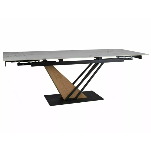 Genesis bővíthető étkezőasztal fehér 160-220 cm