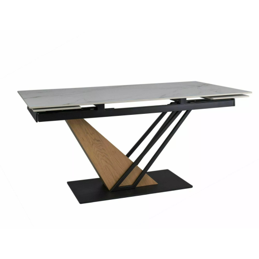 Genesis bővíthető étkezőasztal fehér 160-220 cm