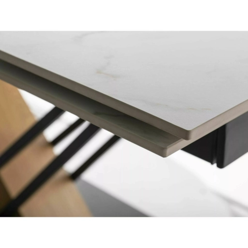 Genesis bővíthető étkezőasztal fehér 180-240 cm