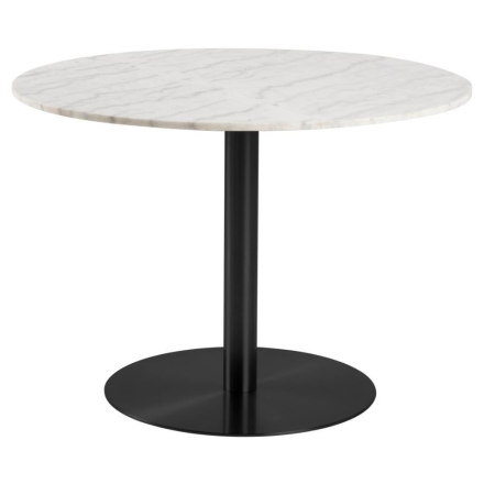 Corby márvány étkezőasztal fehér-fekete 105 cm
