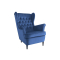 Harry Velvet fotel sötétkék