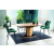 Houston bővíthető étkezőasztal tölgy színű asztallappal 120-160 cm
