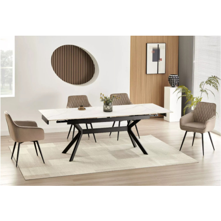 Imperia bővíthető étkezőasztal fehér 160-220 cm