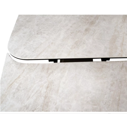 Infinity bővíthető étkezőasztal kerámia bézs/réz 160-240 cm