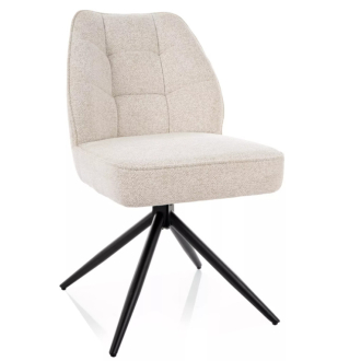 John Raven forgatható étkezőszék bézs/fekete