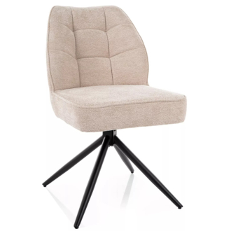 John Raven forgatható étkezőszék sötétbézs/fekete