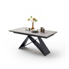 KOBE Világosszürke Bővíthető Kerámia Étkezőasztal 160-240cm