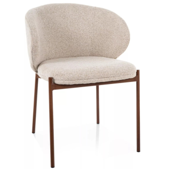 Kioto D étkezőszék világosbézs/dió