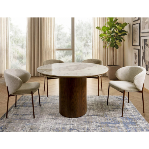 Kioto D étkezőszék világosbézs/dió