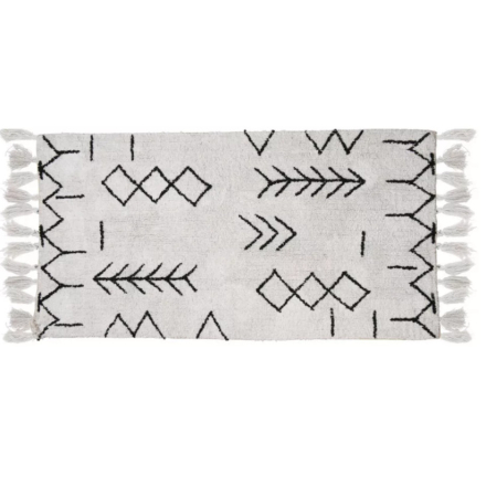 Zigzag pamutszőnyeg 70x140 cm