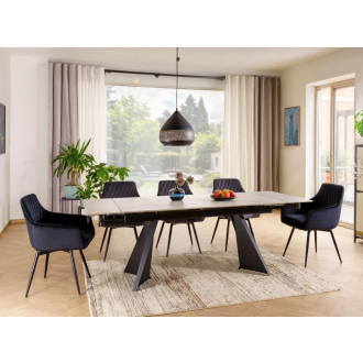 Laconi bővíthető étkezőasztal fehér 160-220 cm