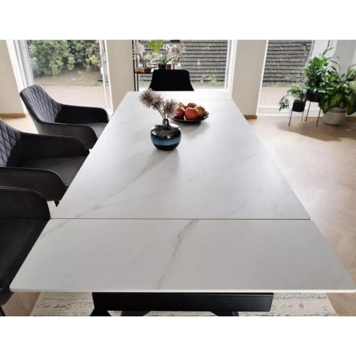 Laconi bővíthető étkezőasztal fehér 160-220 cm
