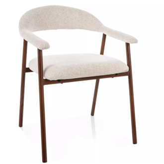 Lagos D Raven étkezőszék világosbézs/dió