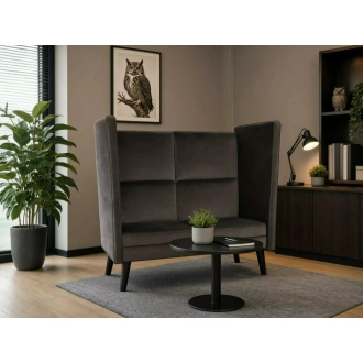 Lotos 2 bársony klubkanapé szürke