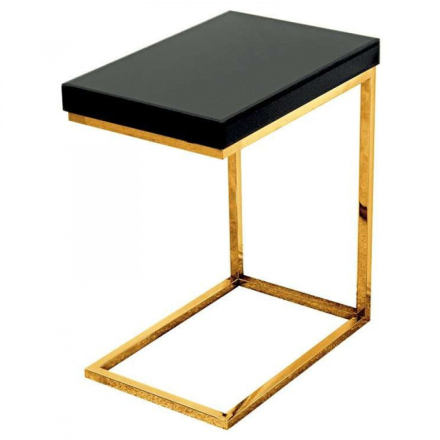 Lliana oldalasztal fekete-arany 47X31X57 cm