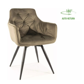 Mango forgatható bársony étkezőszék olíva Mango forgatható bársony étkezőszék olíva