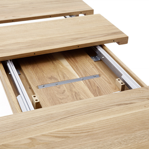 MANAGUA B Kerekített Fehérítet étkezőasztal 140-220cm