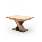 MENDOZA A Fehérített Tömör Tölgyfa Bővíthető étkezőasztal 140-220cm