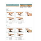 MENDOZA B Kekerített Fehérített Tömör Tölgyfa Bővíthető étkezőasztal 140-220cm