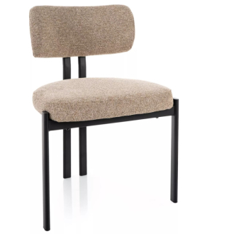 Misaki étkezőszék bézs/fekete