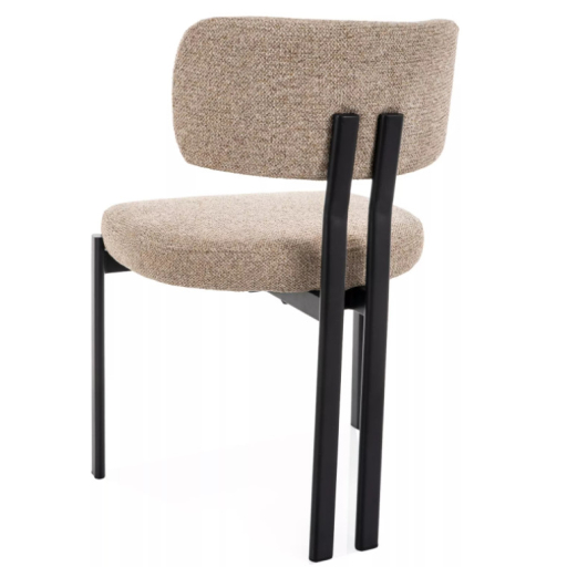 Misaki étkezőszék bézs/fekete