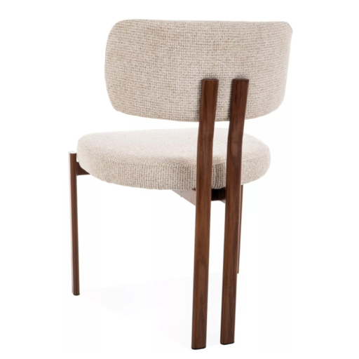 Misaki D étkezőszék világosbézs/dió