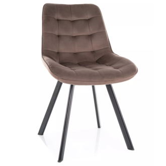 Monti forgatható bársony étkezőszék cappuccino