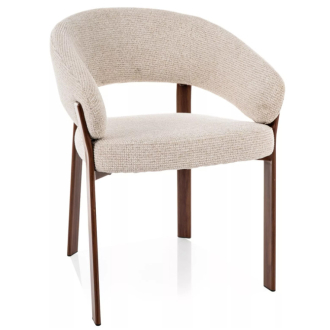 Nagoja D étkezőszék világosbézs/dió