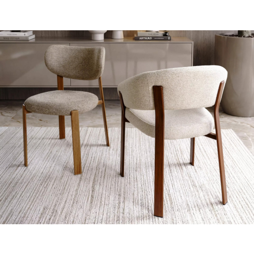 Nagoja D étkezőszék világosbézs/dió