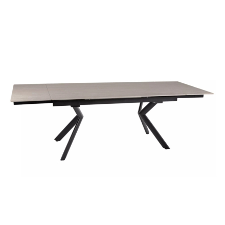 Norton bővíthető étkezőasztal bézs/fekete 160-240 cm