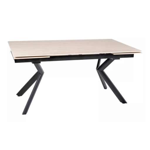 Norton bővíthető étkezőasztal bézs/fekete 160-240 cm